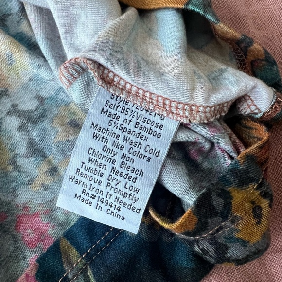 Johnny Was TRAVIATA LOTUS SWING TUNIC size XSmall - Picture 7 of 8